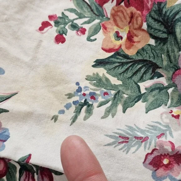 RALPH LAUREN ELAINE VALERIA BEDSKIRT Full Size COTTON 13" DROP Floral USA Made - Picture 3 of 10